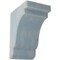 Ekena Millwork 5 1/4"W x 7 1/4"D x 9 1/2"H Bedford Wood Vintage Decor Bracket, Driftwood Blue BKTWD05X07X10BEBU - alternate 1
